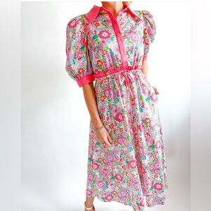 NWT ALDEN ADAIR TAYLOR DRESS- COLOR HAPPY DAZE SIZE SMALL